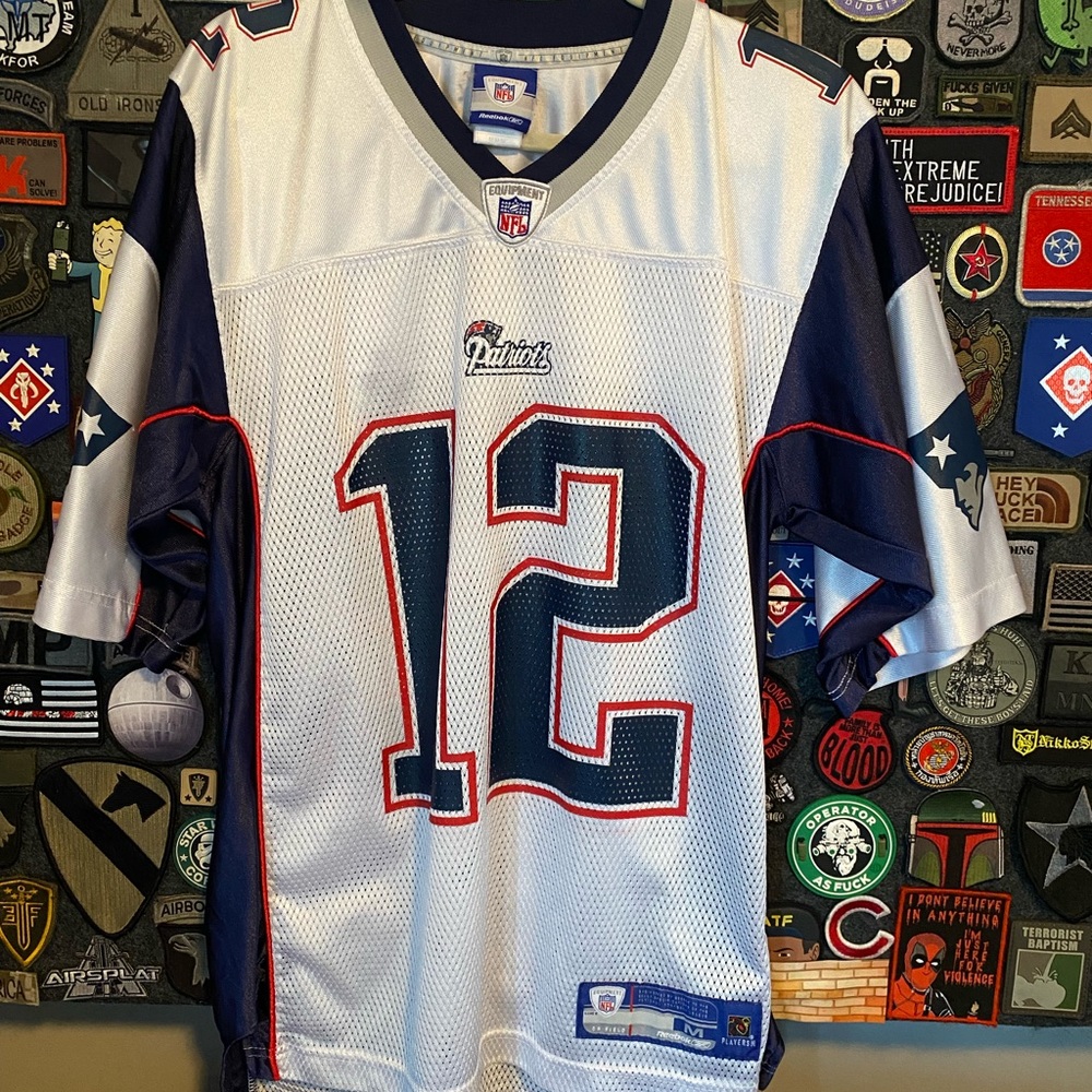 2005-2006 Reebok New England Patriots Tom Brady Away Jersey M